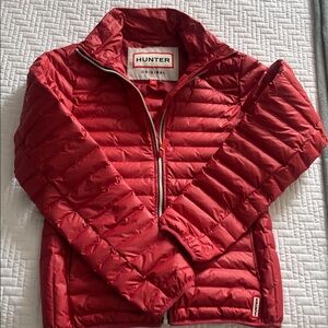 Hunter Original Women’s Red Puffer Coat. Size XS. Like new! Worn only once.